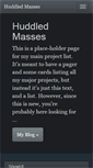 Mobile Screenshot of huddledmasses.org
